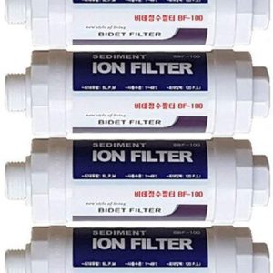 [Gentle Prince] ION Filter BF-100 Shower Head, Faucet Filter Bidet Water Filter 4 Pieces