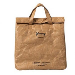 Gentle Prince Stylish urban Insulated Easy Zip Lock Resealable Sandwich Lunch Bag – Reusable Thermal Snack Bento Camping Picnic Grocery Hot & Cold craft paper color