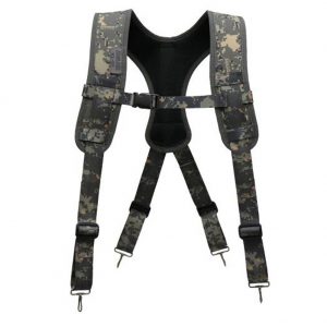 Gentle Prince Belt Suspenders Construction Work Suspenders comfortable foam shoulder padder( Camouflage pattern)