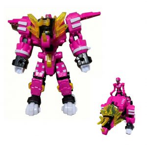 Toytron Miniforce Super Dino Power combination armor bot Kerarushi  Action Figure Toy  two-stage combination robot of dinosaur