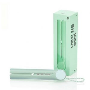 With Molly Unix UCI-A2025 Portable Cordless & Wired Volume Curling Iron Free Curl Rechargeable Wireless Hair Styler Lithium Battery 2600mAh USB Recharging mint