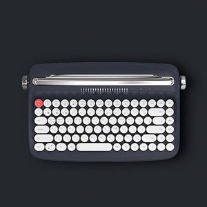 Withmolly Retro Mini typewriter style Bluetooth Keyboard Korean/English Layout