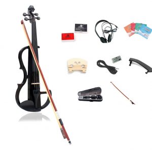 Gentle Prince #31 Electric Violin Bunnel Edge Outfit 4/4 Full Size (Cut Out – Black)