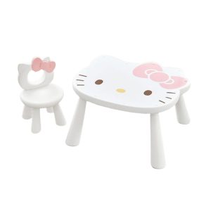 Yaya hello kitty Infant Chair Desk set – Ideal for Arts & Crafts, Snack Time, Homeschooling, Homework 29.1×6.1x24x4in