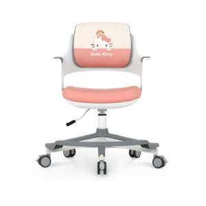With molly Linbak Hello kitty Kids Study Chair, Children School Study Chair for 5-14 Years Old, Student’s Study Computer for Home School Use