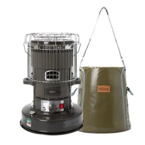 Paseco Kerosene Oil Heater Glass Burner CAMP-25S Winter Outdoor Camping Stove Bag Set Dark gray17.5×24.2inch