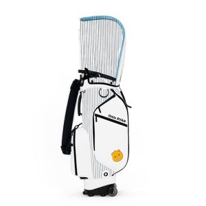 Golf Basic Caddy rolling Bag- little Ryan Unisex Very Cute white 15.3×50.3×9.4inch