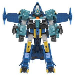 With Molly Dinoster Deluxe Robot Stego Blast Wing 3 transformations vehicle mode, dinosaur mode, and robot mode  15.2(W)x16.6(H)x5.5(D)inch