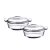 Range Cook Fried Rice Bowl Microwave glass Container 1030ml set 2P