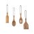 Modern style Acacia Wooden Kitchen Utenails Set  of 4P – Spatula / Perforated spoon / Stir-fry spatula / Cooking spoon