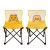 Chunshik Comfortable folding cute design portable camping chair with carry bag 2P