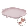 With Molly IH Pastel Color Ceramic Coating Square Grill Roasting Pan With Ceramic Handle Pink 15x13x1.2inch