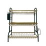 With Molly Black Gold Dish Rack 3 Tier Dish Dry Rack Drying Drainer Kitchen Holder Organizer 24.8×22×9.2 inch