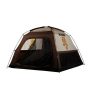 Picnic camping shade tent Lightweight, easy-to-install hook-and-loop shade tent for 3~4 People Brown 82.6×82.6x51inch