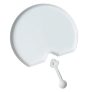 With Molly SBG Handmade Artisan Fan Shaped Plate Set Dish + Fork/Chopstick Rest  glossy  8.2×6.8×0.7inch