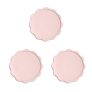 With Molly flower Dessert Plate Pink 3P 8.2inchx 0.7inch