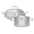 Dongwon Metal 316TI 5 Layers stainless steel Nonstick Party Wok With Lid 11″ and Double Hand Pot with lid 9.5″  for Stir-fry dish or a Soup Pot