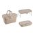 With Molly foldable multifunctional picnic basket, a foldable picnic table tray for camping  indoor outdoor Beige 8.5(W) x 10(D) x 9.5(H) inch