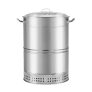 With Molly Outdoor jar stainless steel smoker grill  with  barbecue skewer holders large-capacity (Diameter)15.8x(H)23.6cinch