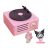 With Molly retro-inspired My Melody & Kuromi turntable Bluetooth speaker Pink 4.4×4.4×2.5in