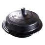 Handmade Korean traditional  thick cast iron pot Rice Gamasot Ceramic Cauldron for various dishes 6.3″ (16cm) Made in Korea  for 2 People