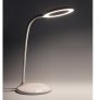 DU-PLEX DP-270L Ring shape LED Desk Lamp, Eye-caring Table Lamps,Lighting Modes with 3 Brightness Levels, Free angle height adjustment, illumination adjustment Touch Control, White, 3W