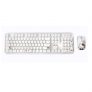 Digital Ventus Hello Kitty Retro 2.4GHz Wireless Keyboard + Mouse Set, Keyboard Korean/English (White)