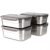 Gentle Prince incox all Stainless Steel 304 Storage Sealed Container Set 4P (1.5L+ 1.5L + 1.7L+1.7L)for Storing Kimchi through Side Dish Vegetable Made in Korea