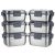 Gentle Prince incox all Stainless Steel 304 Storage Sealed Container Set 6P (2P*0.5L + 2P*0.6L +2P* 0.7L ) for Storing Kimchi through Side Dish Vegetable Made in Korea