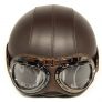 Gentle prince Motorcycle Helmet with Goggles Vintage Pilot Style
