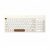 Inote 2.4GHz Retro Bluettooth Wireless Keyboard  Korean/English (Cream)