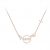 J.ESTINA Trema Mioello Necklace JJMENQ7AF403SR420 925Silver + Rose gold plating Rhodium pendant necklace
