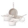 With Molly Induction cukin cookware set pan 2P+ pot 2P+ lid 1P white