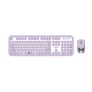 Digital Ventus  Kuromi  Retro Keyboard + Mouse Set, Keyboard Korean/English (Purple)