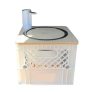 With Molly mini box Portable camping sink Camp With car outdoor storage white 14.2(W) x 16.2(D) x 14.6(H) inches