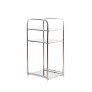 With Molly utilization of narrow space Iron side table stainless steel square mini shelf 3 tiers 12.2x11x25inch