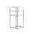 With Molly utilization of narrow space Iron side table stainless steel square mini shelf 3 tiers 12.2x11x25inch