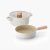 Neoflam Fika  cookware set 2P Mini Set Petit Wok 17in +pot 17in Ivory