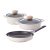 Neoflam Premium Carat cookware set 3P Pumpkin pot 20cm + Hot pot 24cm + Frying pan 28cm  Ivory