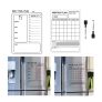 Attaches anywhere Detachable attachment schedule Planner Detachable Refrigerator Memo Sheet Memo Sticker_2P+board marker 2P set