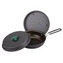 With Molly multi -folding frying pan + steamer set( Frying pan, lid, steam plate, storage mesh pouch) 8.7×8.7×2.4 inches