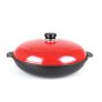 With Molly Yosul Direct Fire Grill Pan for Grilling steakm, Hot Pot cooking,Pan cooking Roasted Sweet Postatoes Red 11.8″