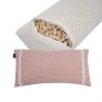 Withmolly Hinoki Cypress Eco Phytoncide Pillow with 100% cotton  Pigment Dyeing Soft  Cover (Pink) 7.87 x 15.74x 1.57 (in)