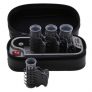 YB-104  Portable Electric Instant Heat Hair Roll Set Compact Size Hot Rollers with Heated Clips Hair Roll Fit for Traveller Free voltage(110V~220V)