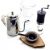 ZENITHCO  Coffee Maker Set – Includes manual grinder ,Coffee Carafe Pour Over Coffee Kettle with Thermometer (700mL up to 23.7oz.), V60 Paper Coffee Filter, Coffee Dripper and Coffee Server