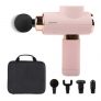 With Molly ZESPA Portable Simple Wireless Pink Massage Gun with 3200rpm BLDC Motor 2500mAh 5 Level Intensity Control Rechargeable USB