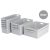 Plastic Storage Bins Pantry Organization and Storage Containers Storage Baskets Shelf Organizer Bins OfficeLarge 2p + Medium 3p + Small 5p set Gray